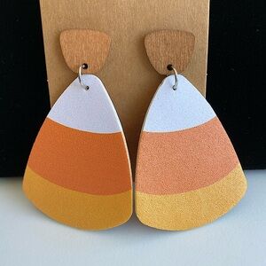 Large Candy Corn earrings